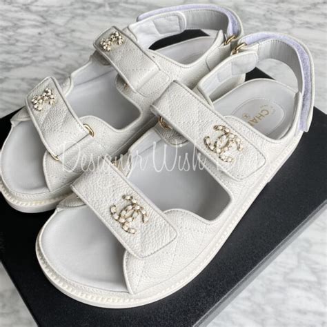 black and white chanel sandals|Chanel dad sandals 2020 price.